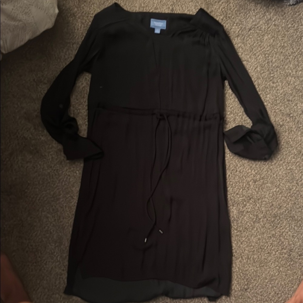 Simply Vera Vera Wang Elegant Black Long Sleeve Dress